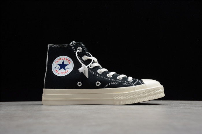 converse chuck taylor all-star 70s hi comme des garcons play black 150204c