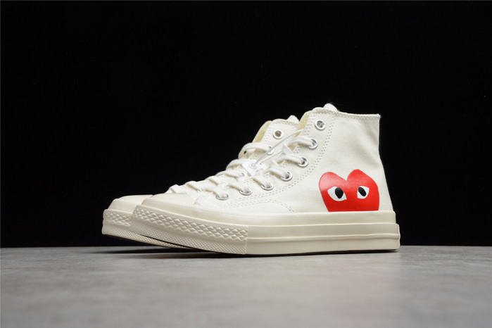 converse chuck taylor all-star 70s hi comme des garcons play white 150205c