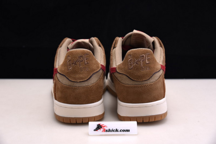 a bathing ape bape sk8 to nigo brown/red/white 1g70-191-030