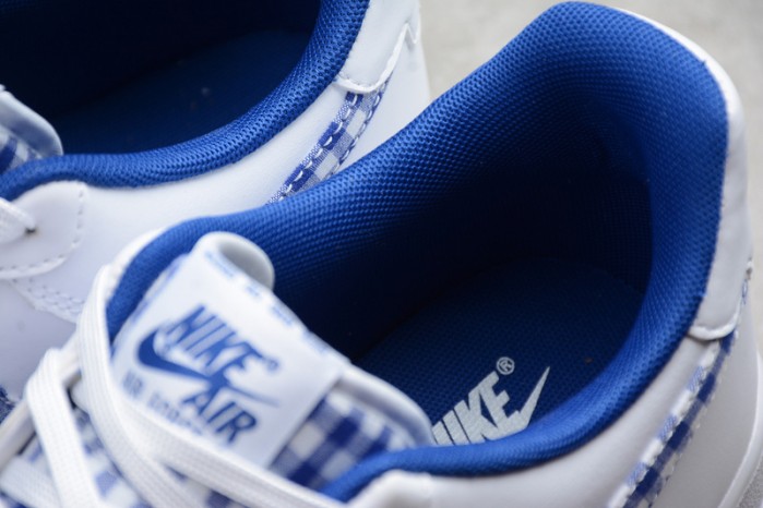 nike air force 1 qs “gingham pack” white/indigo force av6232-100