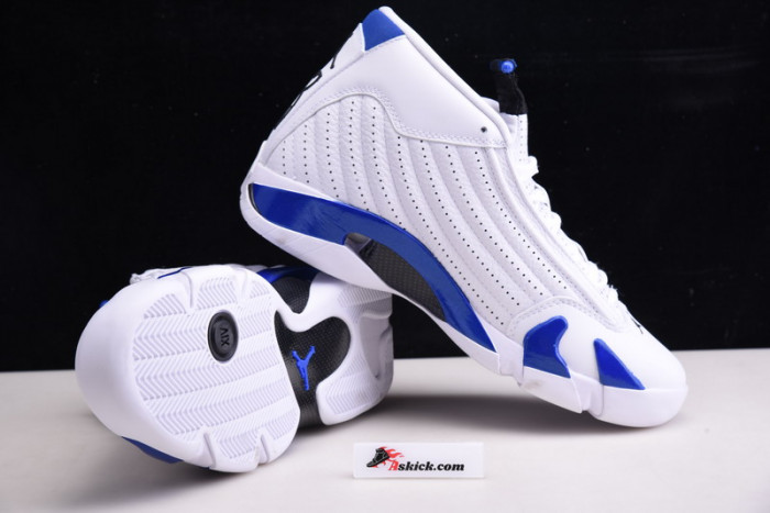 air jordan 14 retro white hyper royal 487471-104