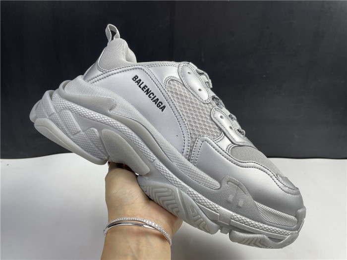 balen triple s sneaker silver 536737 w2fs2 8100