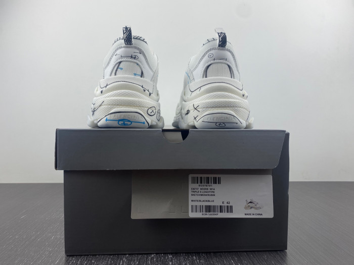 balen triple s white 536737 w3srb 9014