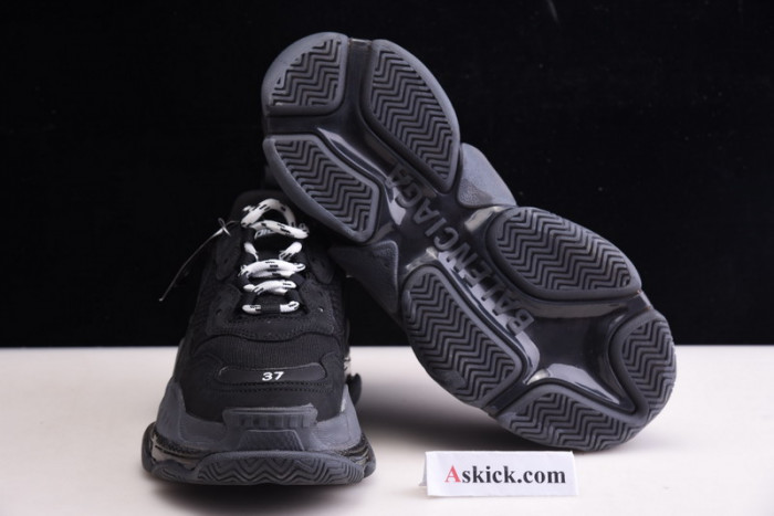 balen triple s clear sole black 541624 w09o1 1000