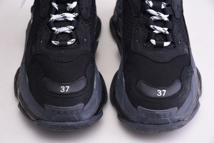 balen triple s clear sole black 541624 w09o1 1000