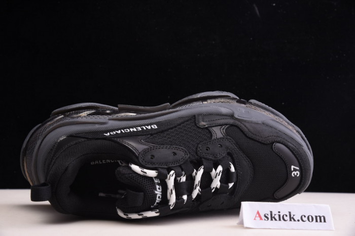 balen triple s clear sole black 541624 w09o1 1000