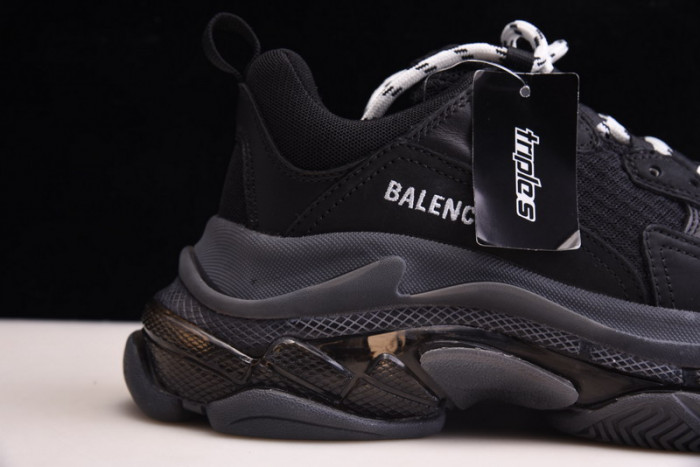 balen triple s clear sole black 541624 w09o1 1000