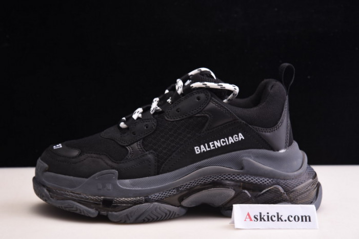 balen triple s clear sole black 541624 w09o1 1000