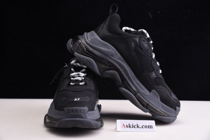 balen triple s clear sole black 541624 w09o1 1000