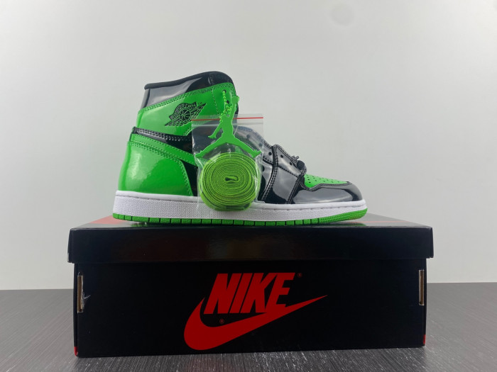 air jordan 1 patent green black 555088-030