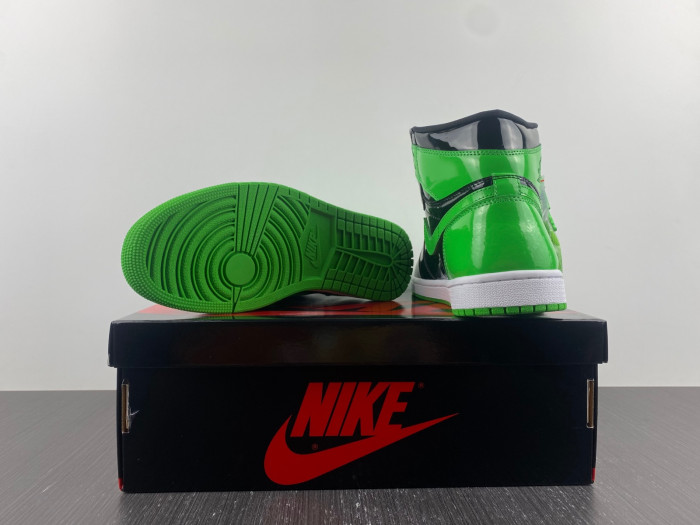air jordan 1 patent green black 555088-030