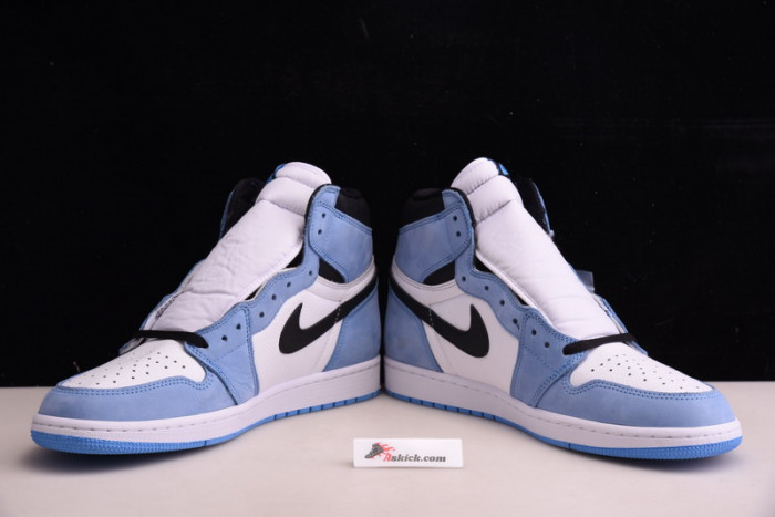 air jordan 1 retro high white university blue black 555088-134