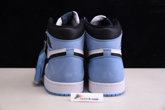 air jordan 1 retro high white university blue black 555088-134