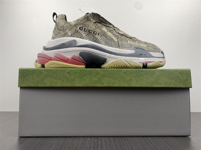 gu x balen the hacker project triple s beige 68106 6ulz10 9795