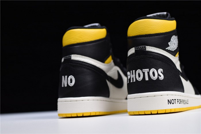 air jordan 1 retro high "not for resale" varsity maize 861428-107