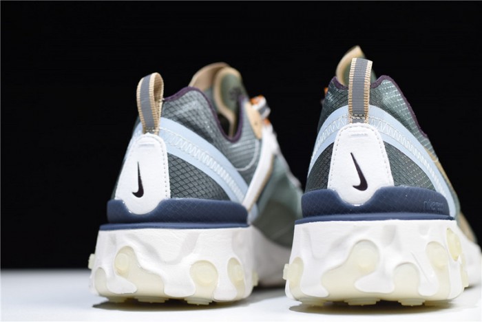 nike react element 87 undercover green mist - bq2718-300