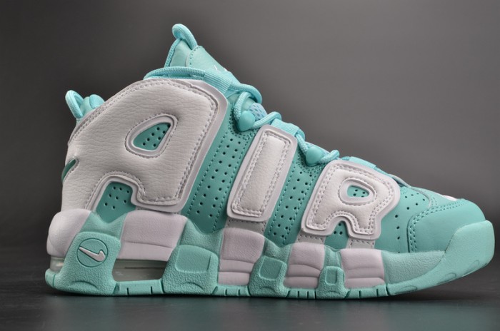 nike air more uptempo gs “island green” womens 415082-300