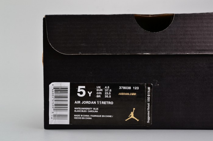 air jordan 11 retro unc win like 82 378038-123