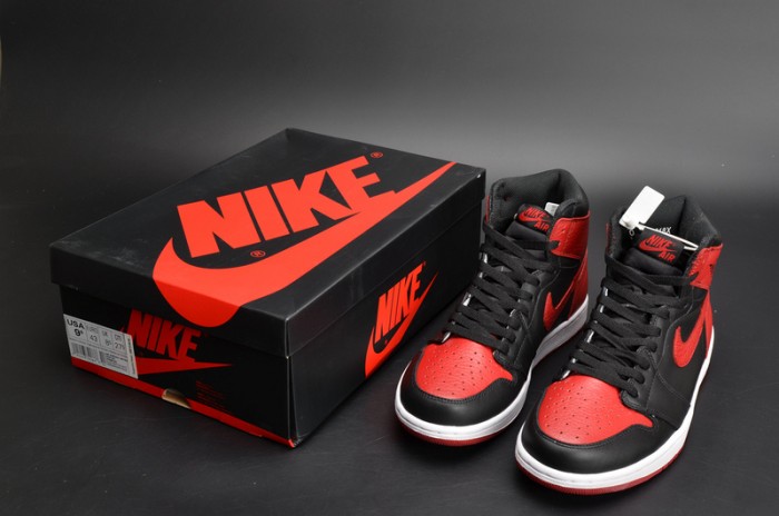 air jordan 1 retro bred "banned" (2016) 555088-001