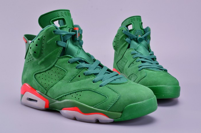 air jordan 6 retro nrg g8rd "gatorade" pine green mens aj5986-335