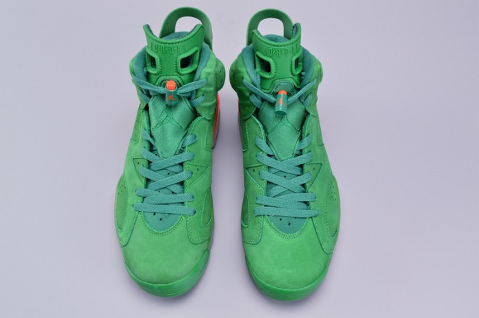 air jordan 6 retro nrg g8rd "gatorade" pine green mens aj5986-335