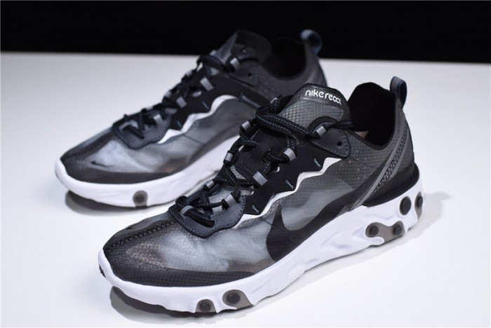 nike react element 87 black white | aq1090-001