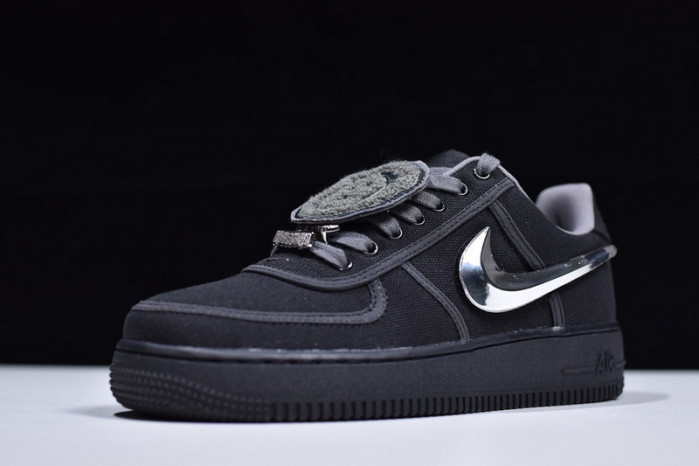 travis scott x air force 1 low black aq4211-001