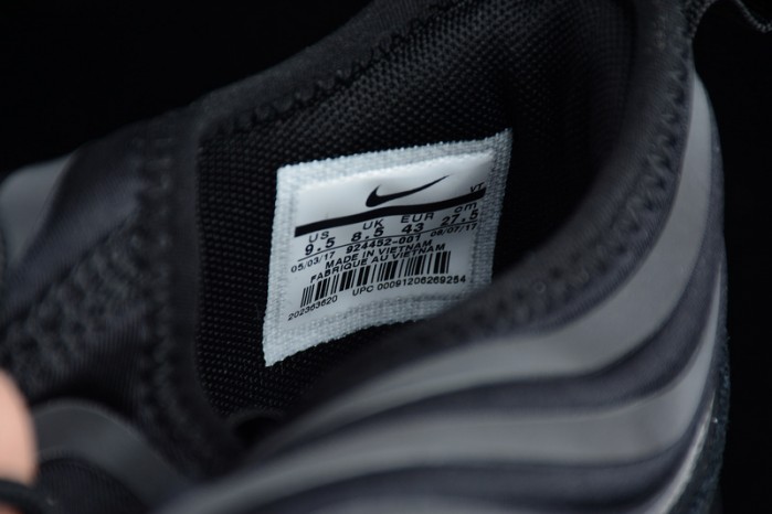 nike air max 97 ultra 17 se triple black 924452-001