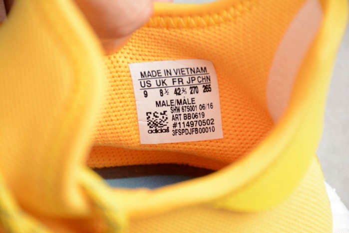 a*d*das nmd hu pharrell human race yellow bb0619