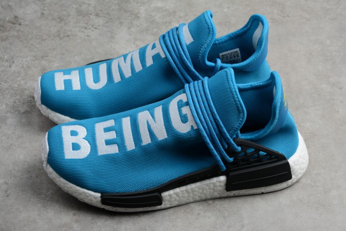 a*d*das nmd hu pharrell human being sharp blue bb0618
