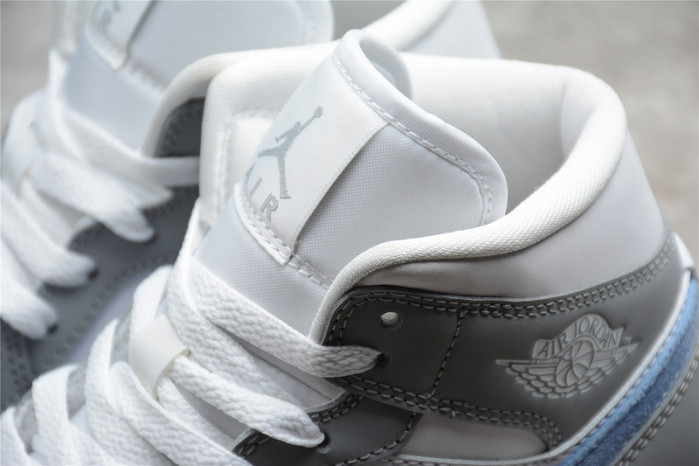 air jordan 1 mid wolf grey aluminum (w) bq6472-105