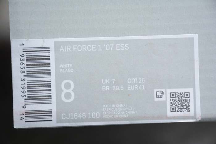 nike air force 1 low white irisdescent cj1646-100