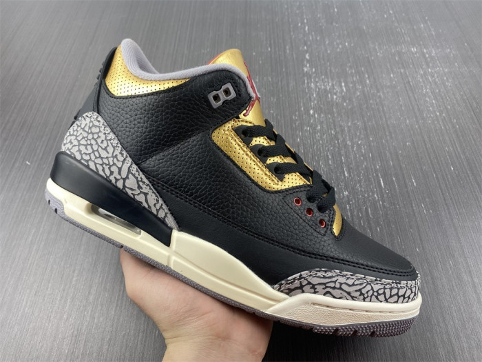 air jordan 3 wmns “black gold” ck9246-067