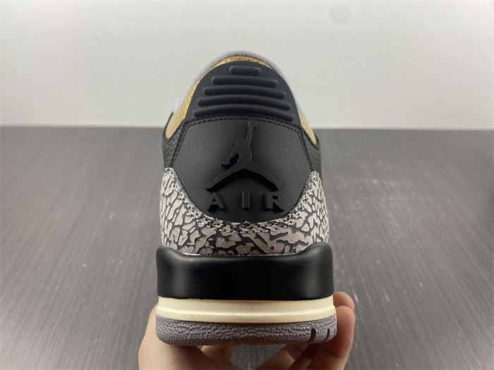 air jordan 3 wmns “black gold” ck9246-067