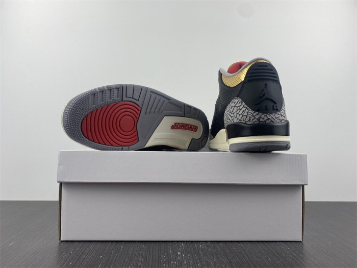 air jordan 3 wmns “black gold” ck9246-067
