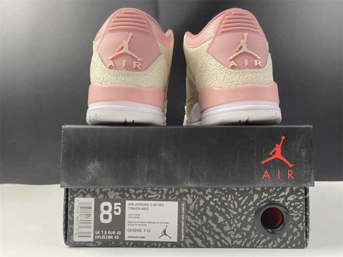 air jordan 3 retro sail rust pink (w) ck9246-116