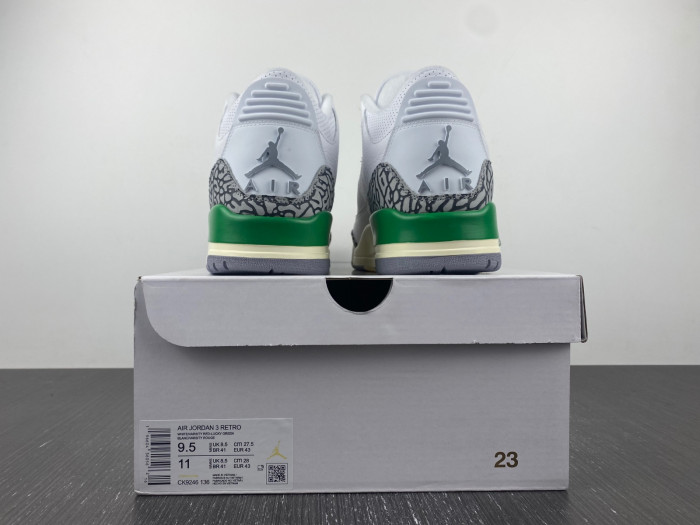 air jordan 3 retro lucky green ck9246-136