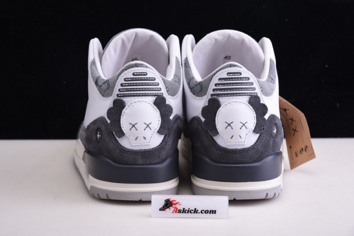 nike air jordan 3 kaws companion grey