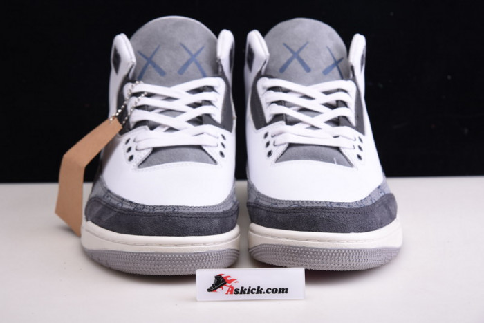 nike air jordan 3 kaws companion grey
