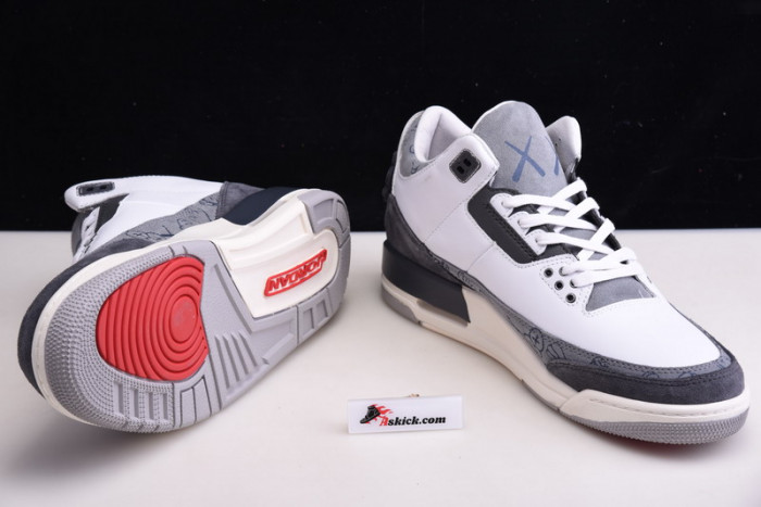 nike air jordan 3 kaws companion grey