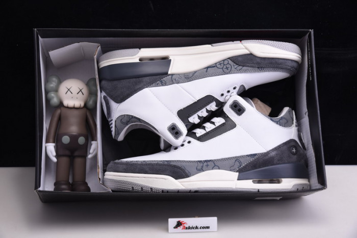 nike air jordan 3 kaws companion grey