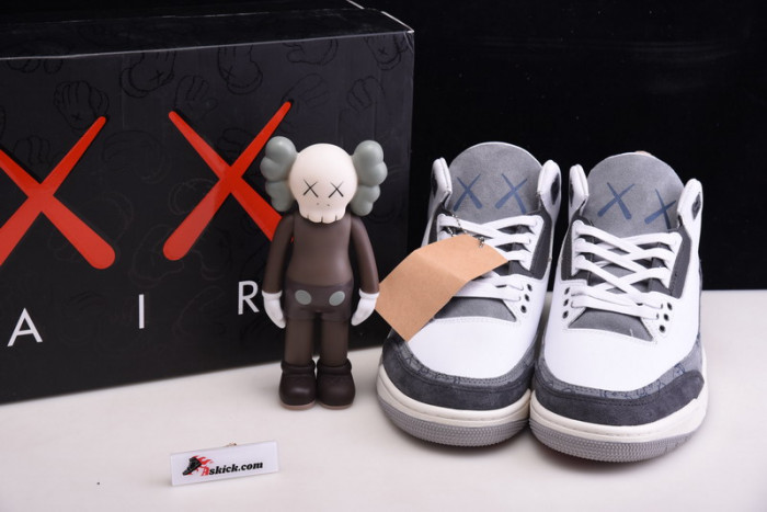 nike air jordan 3 kaws companion grey