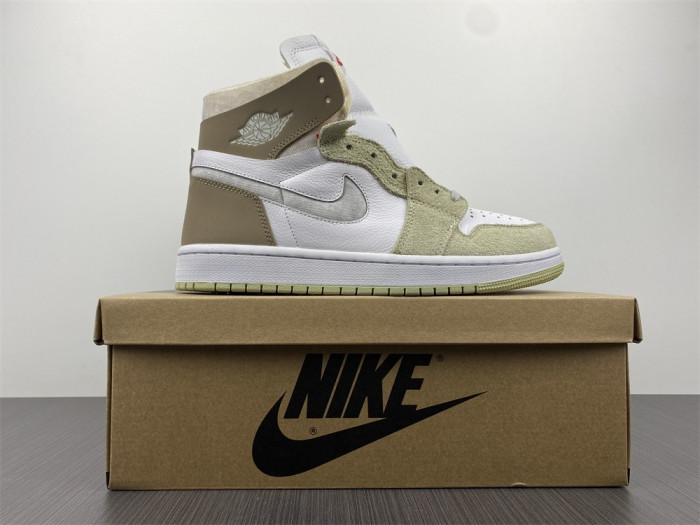 air jordan 1 high zoom air cmft olive aura (w) ct0979-102