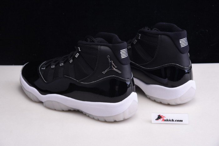 air jordan 11 black clear metallic silver ct8012-011
