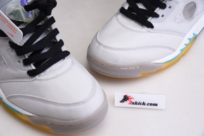 of x air jordan 5 sp grey green ct8480-105