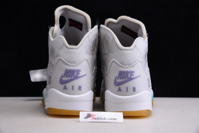 of x air jordan 5 sp grey green ct8480-105