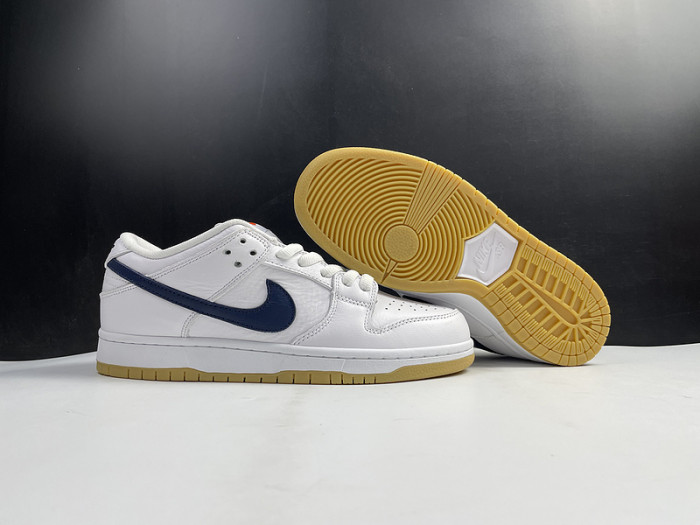 nike sb dunk low orange label white navy cz2249-100
