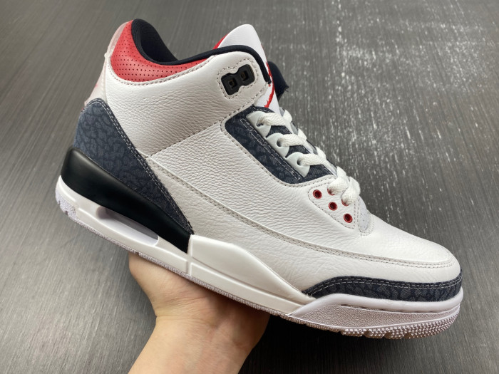 air jordan 3 retro se fire red denim (2020) cz6431-100