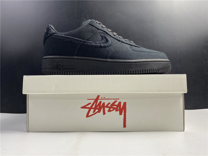 nike air force 1 low stussy black cz9084-001