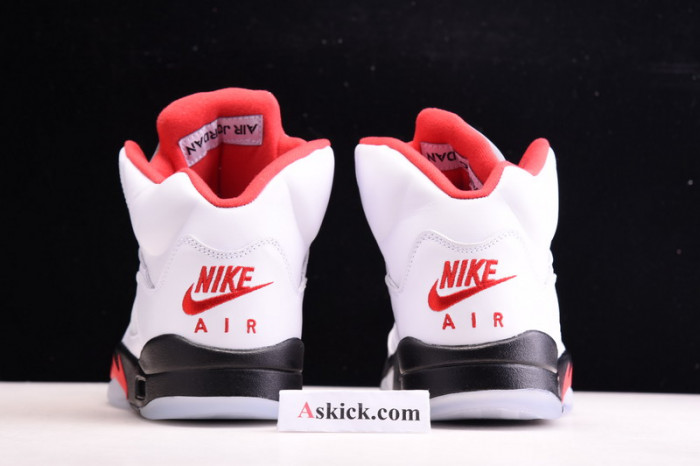 air jordan 5 retro fire red silver tongue (2020) da1911-102
